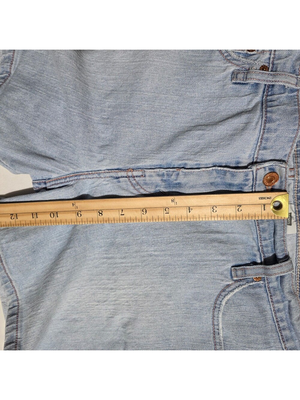 Levi's 515 Light Wash Denim Shorts Size 16 2005 date - Picture 7 of 7
